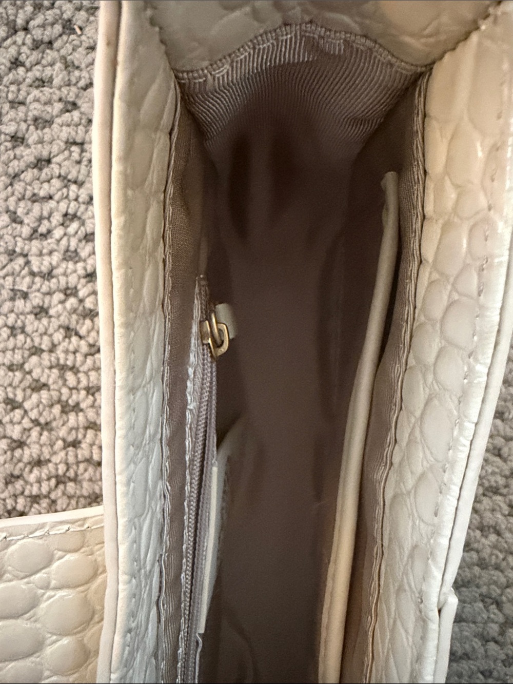 Vince Camuto Croc-Embossed Mini Shoulder Bag with Gold Hardware - Picture 6 of 8